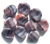 10 16mm Pink/Black Tortoise Wavy Disks